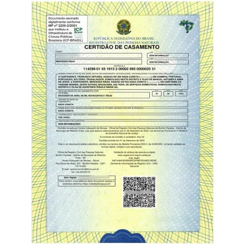 Certidão de Casamento – Tradução Certificada