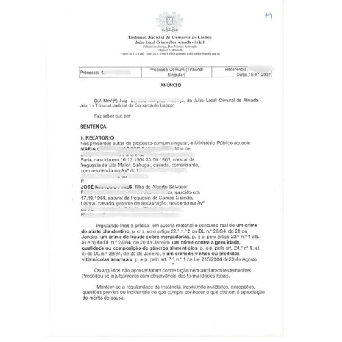 Documento Legal / Sentença Judicial – Tradução Certificada